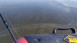 По тонкому льду на пвх лодке .