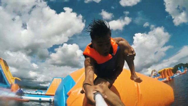 Aqua Fun Park Unveiled. Inflatable Water Park. смотреть онлайн