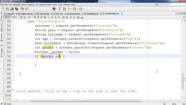 CRUD User Java Servlet MVC no database Lab 3 P1 смотреть онлайн
