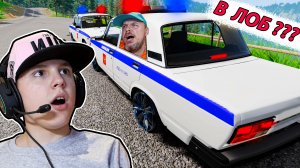 Едем на ЖИГЕ ДПС по ОПАСНОЙ Дороге ➤ BeamNG Drive с Fifine H6