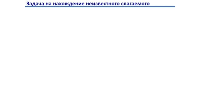 Урок. Как найти неизвестное слагаемое. Математика 1 класс. #учусьсам