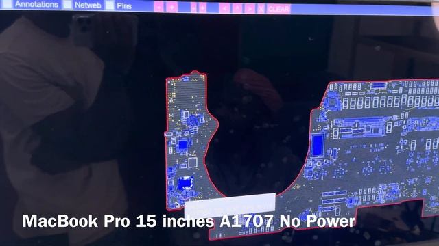 MacBook Pro 15 inches A1707 No Power repairs