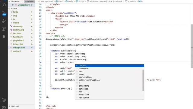 HTML5 Geolocation API | Get Latitude Longitude using JavaScript |  Geolocation