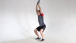 приседания с гирей над головой