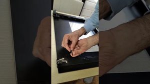Снять дверцу духовки Midea