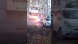 Загорелась машина