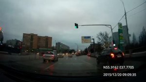 Бутырский - Мытищи - Королёв / Butyrskiy - Mytishchi - Korolyov 20/12/2015 (timelapse 4x)