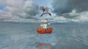 ФУТАЖ КОРАБЛЬ ПЛЫВЁТ