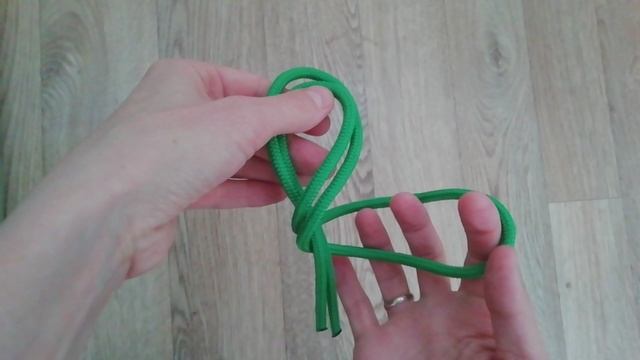 Как легко завязать узел ДВОЙНОЙ ПРОВОДНИК/ЗАЯЧЬИ УШКИ