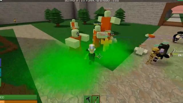 ПАПА спаси меня от ЗОМБИ в РОБЛОКС! Мы и ПОДПИСЧИКИ против ЗОМБИ! Plants vs Zombies Rush в Roblox смотреть онлайн