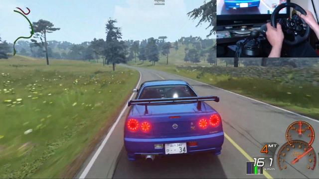 CLEAN NISSAN R34 GTR CRUISE ON BELLA VISTA!!! #assettocorsa #logitechg923gameplay