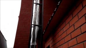 Вариант монтажа твердотопливного котла Космос-40