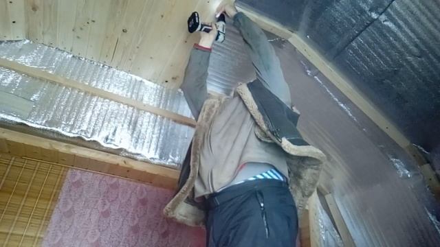 Дача зимой,вагонка,часть 2 я