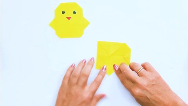 Как сделать цыплёнка оригами за 2 минуты | Simple Paper Chick смотреть онлайн