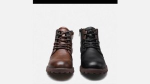 Зимние ботинки кожаные теплые Нескользящие Winter leather boots warm Non slip