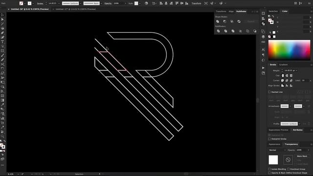 logo design | razon creation client logo | easy and simple | adobe illustrator #32