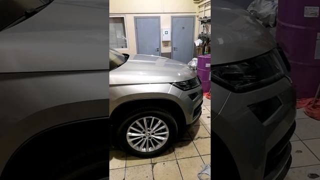 Шкода Кодиак уходит антифриз