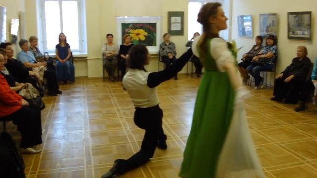 Екатерина Громова и Александр Аношкин, вальс в музее