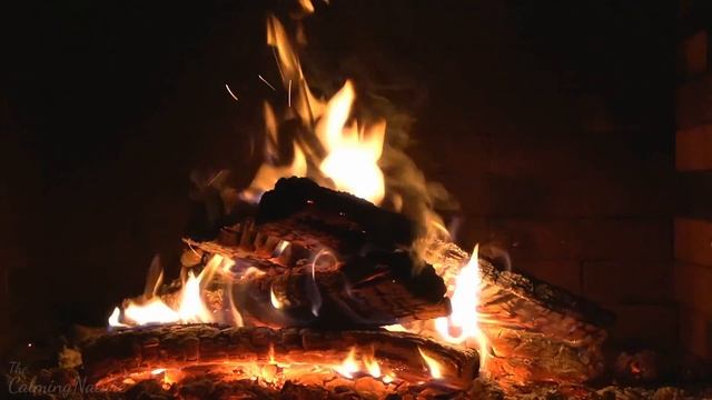 Unwind and Melt Away Stress with Tranquil Blue and Orange Flames in a Cozy Fireplace смотреть онлайн