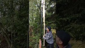 приспособа для забивания столбов для забора.