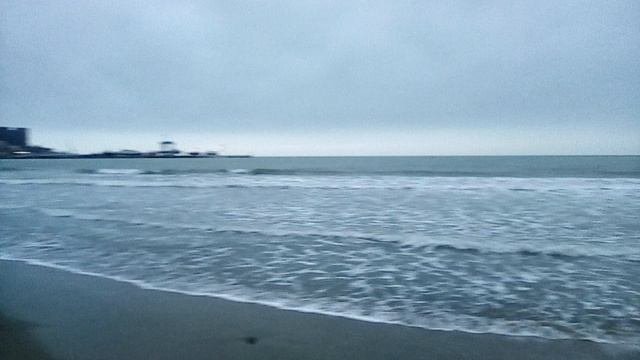 Анапа. 08.02.24. центральный пляж, вечер.