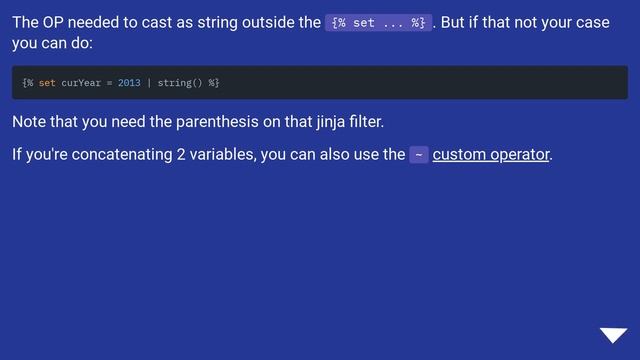 Convert integer to string Jinja смотреть онлайн