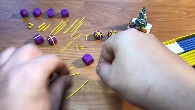 Как слепить подарок из пластилина или полимерной глины - How To Make Plasticine/Polymer Clay Gift