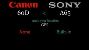 Canon 60D vs Sony A65