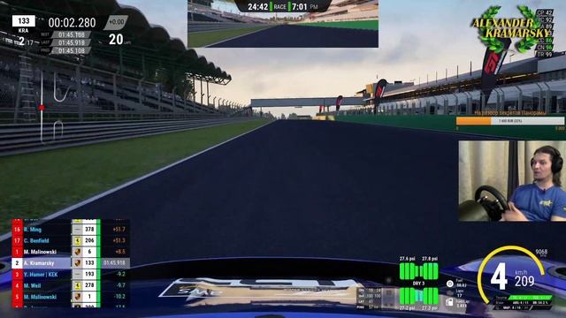 Assetto Corsa Competizione. Два Малиновских, это много... смотреть онлайн