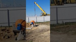 Разгрузка кирпича