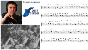Синий платочек | Как играть на гармошке