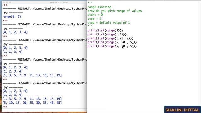 Python 21 - Range function in python