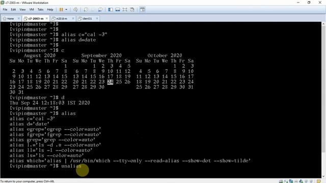 21-Create and remove Linux Aliases demo | Linux Tutorial | Linux Commands | Linux for Beginners