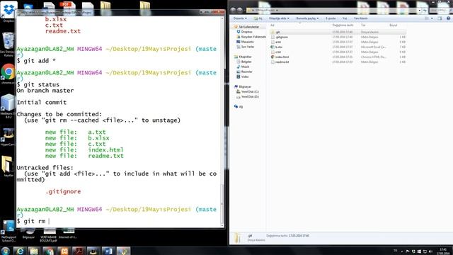 git & GitHub 16 - Staging Area'ya Eklenmiş Dosyayı Staging Area'dan Silmek смотреть онлайн
