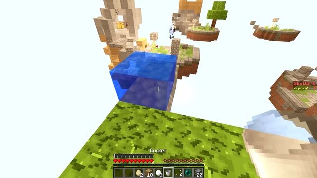 ЭПИЧНОЕ СРАЖЕНИЕ НА ЛЕТАЮЩИХ ОСТРОВАХ !!! МИНИ ИГРЫ В МАЙНКРАФТЕ | СКАЙ ВАРС MINECRAFT НА СЕРВЕРЕ смотреть онлайн
