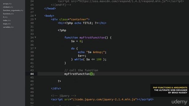 004 PHP Functions  Arguments