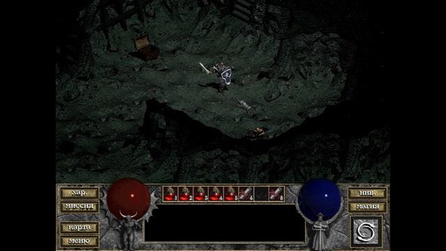 Original Diablo 1 в 2022 Уровень #8-9 Подземелья слепых. Черный гриб