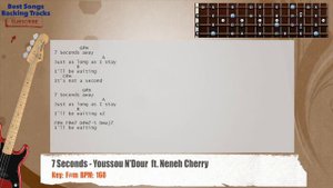 🎻 7 Seconds - Youssou N'Dour ft. Neneh Cherry Bass Backing Track with chords and lyrics