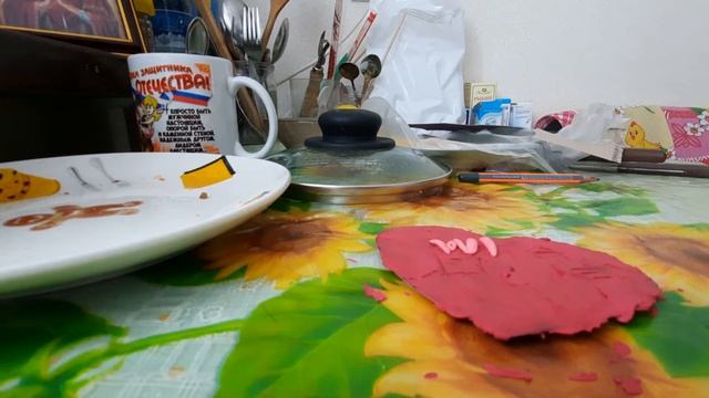 валентинка из пластилина. смотреть онлайн