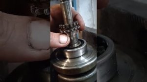 Как заменить звезду цепи ГРМ на коленвале на китайском скутеру 4т