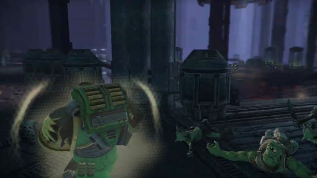 HEAVY FLAMER GAMEPLAY: Devastator vs Orks! - Warhammer 40K: Space Marine, Augmented Mod смотреть онлайн