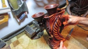 Резьба по дереву ...Подсвечник канделябр из дерева Бук !