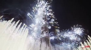 Новогодний фейерверк в Дубаи.