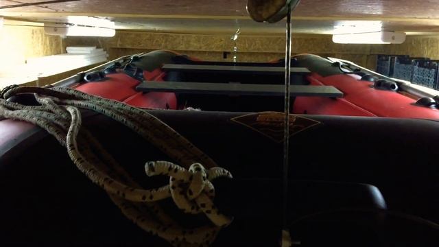 Проект гараж #15 (крепление надувной лодки под потолок) смотреть онлайн