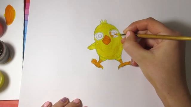 Цыпленок ПИ РИСУНОК. Как нарисовать цыплёнка из песенки