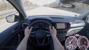 2020 VW T-Cross 1.0 TSI 115 PS TOP SPEED AUTOBAHN DRIVE POV
