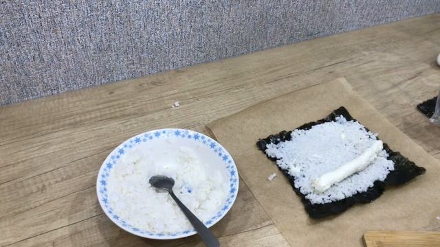 Жаренные роллы.Темпура. Суши. Суши из доступных продуктов