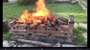 Мангал из кирпичей