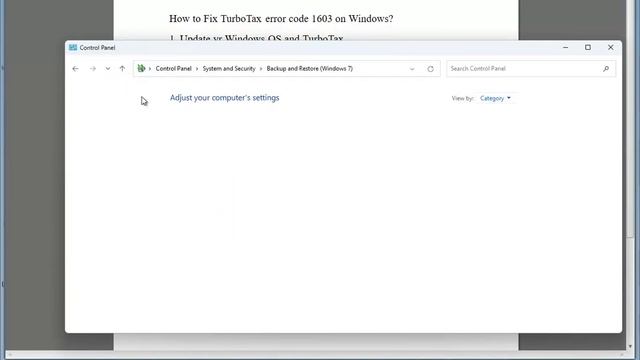 Fix TurboTax error code 1603 on Windows смотреть онлайн