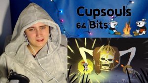 64 Bits - Cupsouls Cuphead (Dark Souls animated like Cuphead) | REACTION